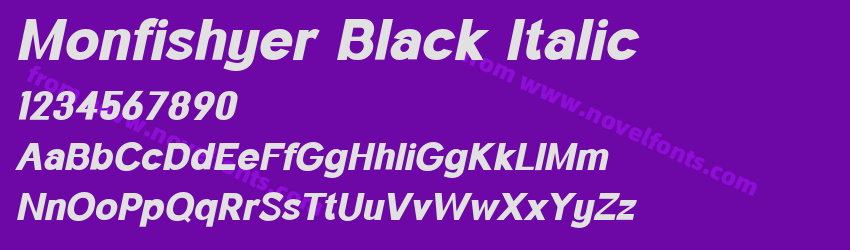Monfishyer Black ItalicPreview Monfishyer Black ItalicPreview
