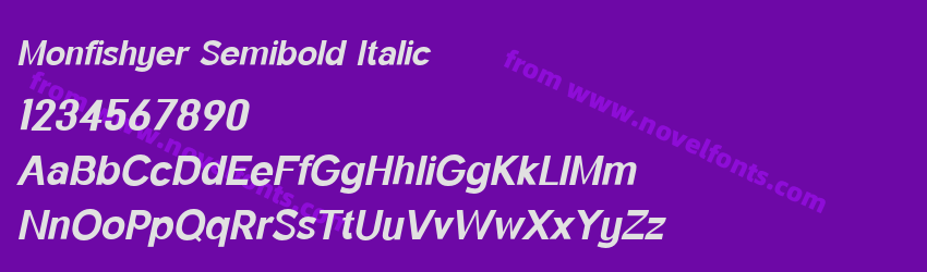 Monfishyer Semibold ItalicPreview Monfishyer Semibold ItalicPreview