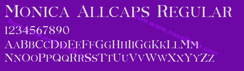 Monica Allcaps RegularPreview Monica Allcaps RegularPreview