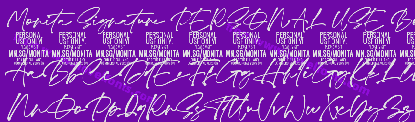 Monita Signature PERSONAL USE BoldPreview Monita Signature PERSONAL USE BoldPreview