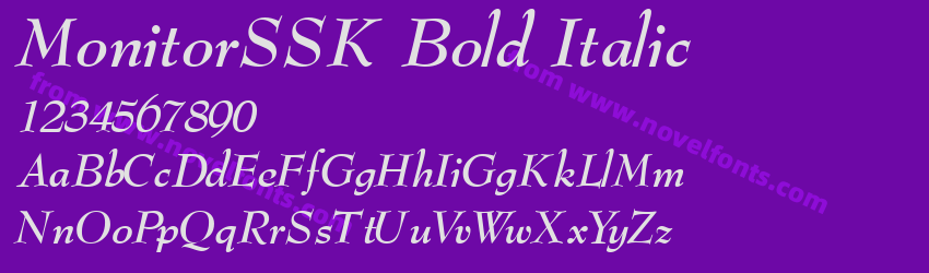 MonitorSSK Bold ItalicPreview MonitorSSK Bold ItalicPreview