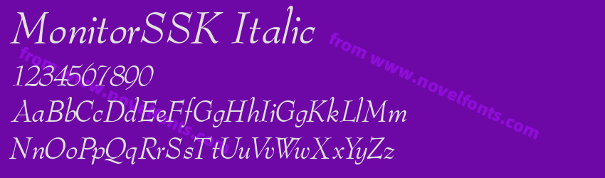 MonitorSSK ItalicPreview MonitorSSK ItalicPreview