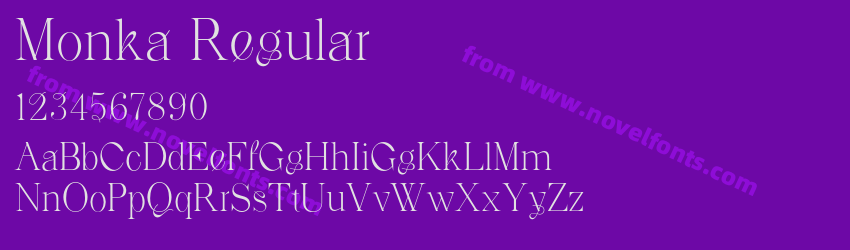 Monka RegularPreview Monka RegularPreview