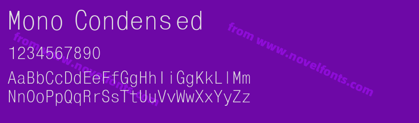 Mono CondensedPreview Mono CondensedPreview