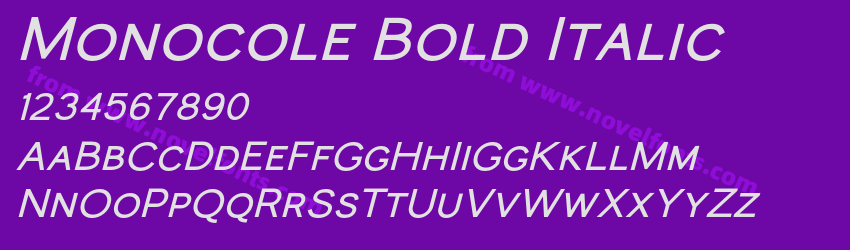 Monocole Bold ItalicPreview Monocole Bold ItalicPreview