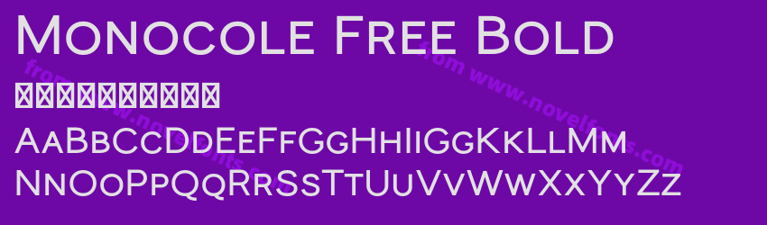 Monocole Free BoldPreview Monocole Free BoldPreview