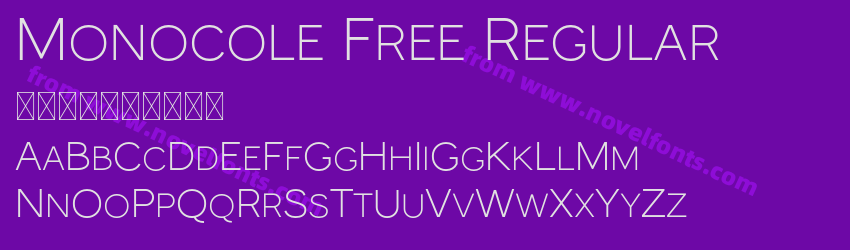 Monocole Free RegularPreview Monocole Free RegularPreview