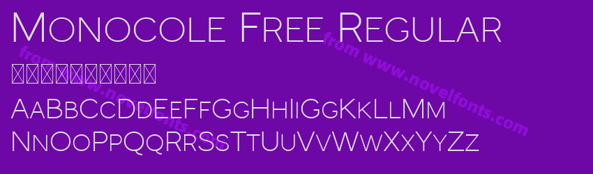 Monocole Free RegularPreview Monocole Free RegularPreview