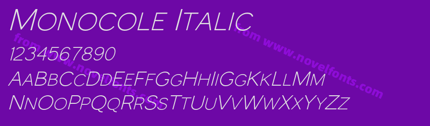 Monocole ItalicPreview Monocole ItalicPreview