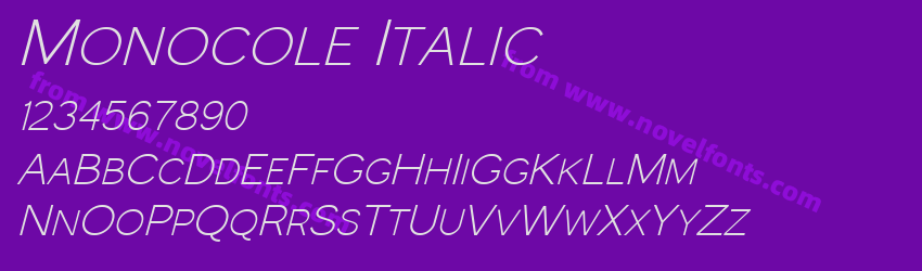 Monocole ItalicPreview Monocole ItalicPreview