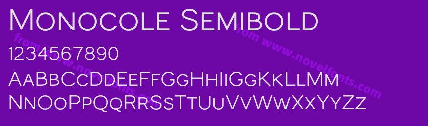 Monocole SemiboldPreview Monocole SemiboldPreview
