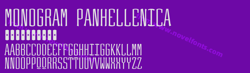 Monogram PanhellenicaPreview Monogram PanhellenicaPreview