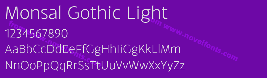 Monsal Gothic LightPreview Monsal Gothic LightPreview