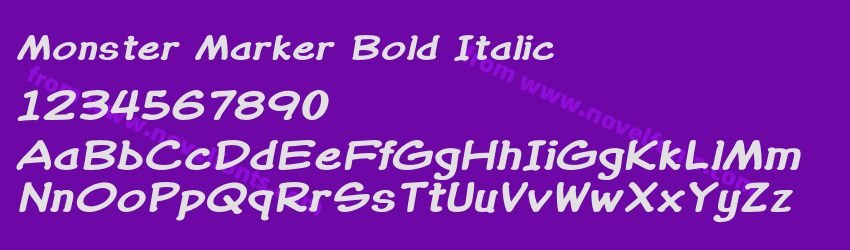 Monster Marker Bold ItalicPreview Monster Marker Bold ItalicPreview
