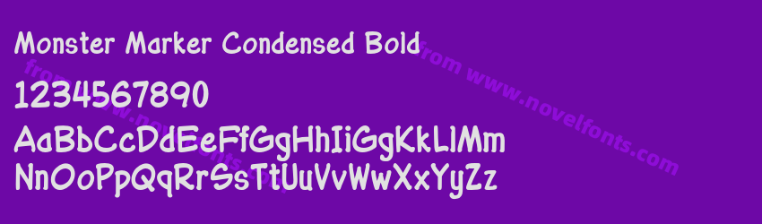 Monster Marker Condensed BoldPreview Monster Marker Condensed BoldPreview