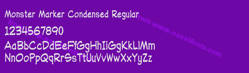 Monster Marker Condensed RegularPreview Monster Marker Condensed RegularPreview