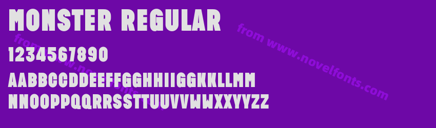 Monster RegularPreview Monster RegularPreview