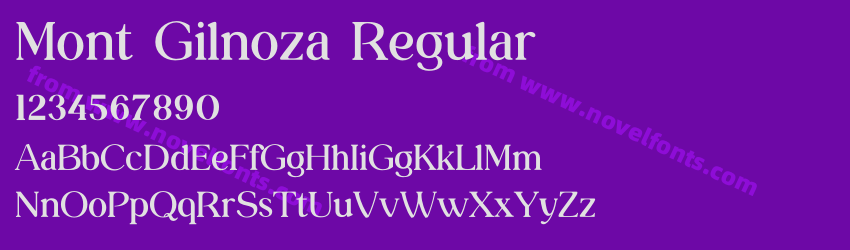 Mont Gilnoza RegularPreview Mont Gilnoza RegularPreview