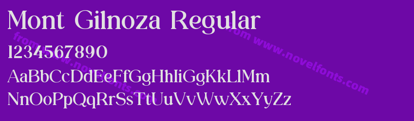 Mont Gilnoza RegularPreview Mont Gilnoza RegularPreview