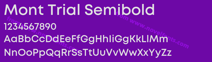Mont Trial SemiboldPreview Mont Trial SemiboldPreview
