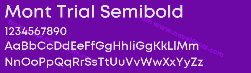Mont Trial SemiboldPreview Mont Trial SemiboldPreview