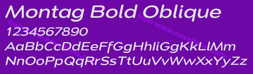 Montag Bold ObliquePreview Montag Bold ObliquePreview