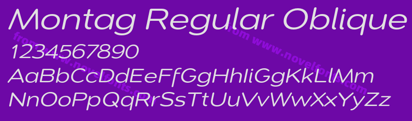 Montag Regular ObliquePreview Montag Regular ObliquePreview