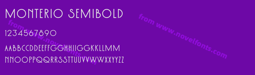 Monterio SemiboldPreview Monterio SemiboldPreview