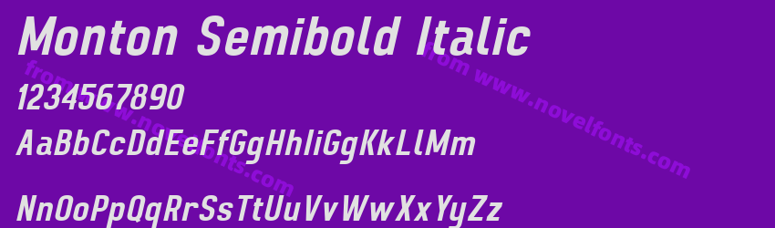 Monton Semibold ItalicPreview Monton Semibold ItalicPreview