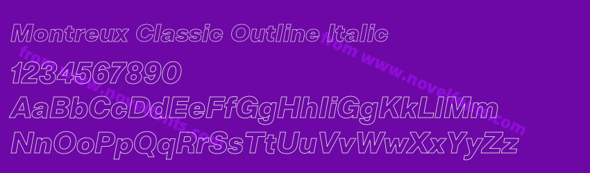 Montreux Classic Outline ItalicPreview Montreux Classic Outline ItalicPreview