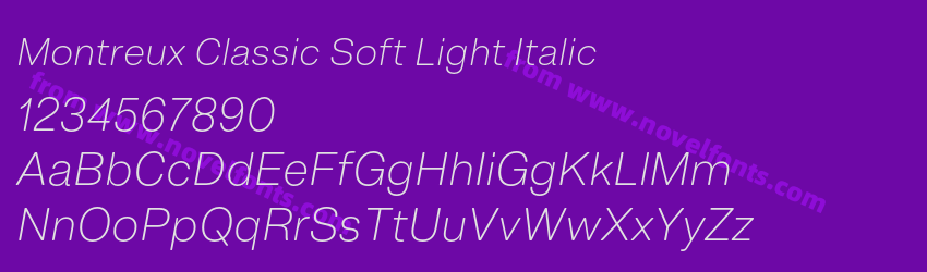 Montreux Classic Soft Light ItalicPreview Montreux Classic Soft Light ItalicPreview