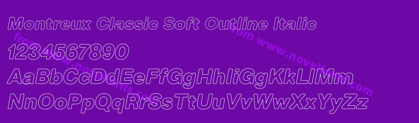 Montreux Classic Soft Outline ItalicPreview Montreux Classic Soft Outline ItalicPreview