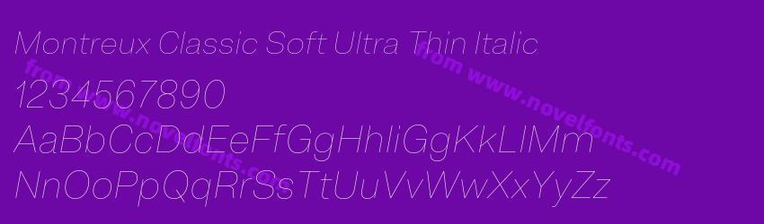 Montreux Classic Soft Ultra Thin ItalicPreview Montreux Classic Soft Ultra Thin ItalicPreview