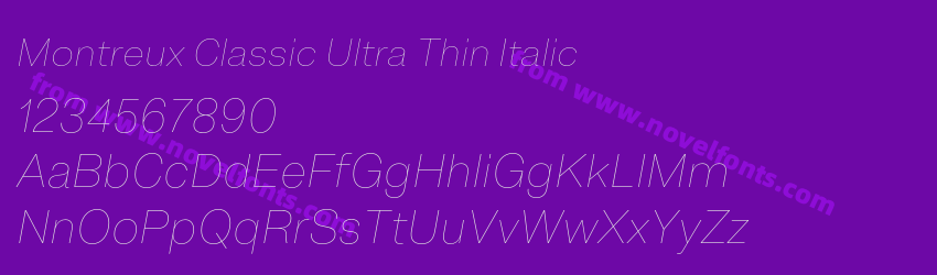 Montreux Classic Ultra Thin ItalicPreview Montreux Classic Ultra Thin ItalicPreview