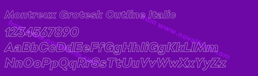 Montreux Grotesk Outline ItalicPreview Montreux Grotesk Outline ItalicPreview