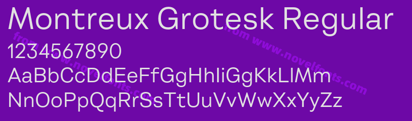 Montreux Grotesk RegularPreview Montreux Grotesk RegularPreview