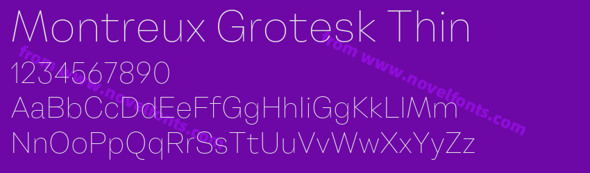 Montreux Grotesk ThinPreview Montreux Grotesk ThinPreview