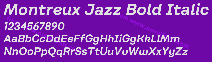 Montreux Jazz Bold ItalicPreview Montreux Jazz Bold ItalicPreview