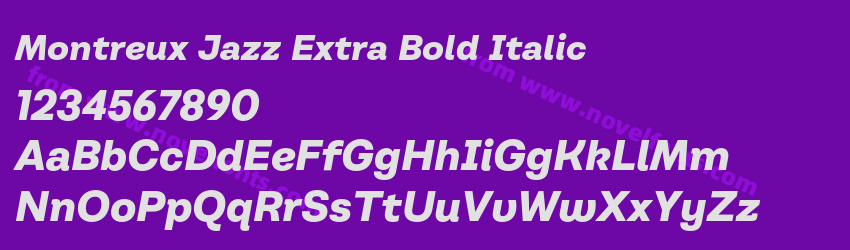 Montreux Jazz Extra Bold ItalicPreview Montreux Jazz Extra Bold ItalicPreview