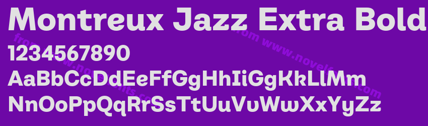 Montreux Jazz Extra BoldPreview Montreux Jazz Extra BoldPreview