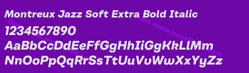 Montreux Jazz Soft Extra Bold ItalicPreview Montreux Jazz Soft Extra Bold ItalicPreview
