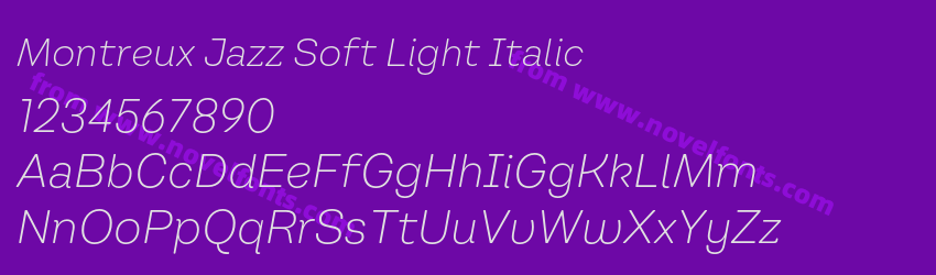 Montreux Jazz Soft Light ItalicPreview Montreux Jazz Soft Light ItalicPreview