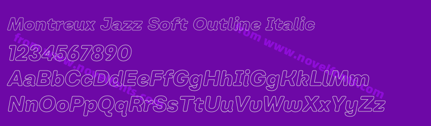 Montreux Jazz Soft Outline ItalicPreview Montreux Jazz Soft Outline ItalicPreview