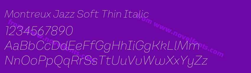 Montreux Jazz Soft Thin ItalicPreview Montreux Jazz Soft Thin ItalicPreview