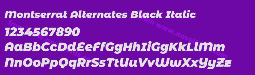 Montserrat Alternates Black ItalicPreview Montserrat Alternates Black ItalicPreview