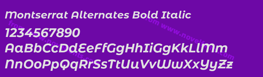 Montserrat Alternates Bold ItalicPreview Montserrat Alternates Bold ItalicPreview