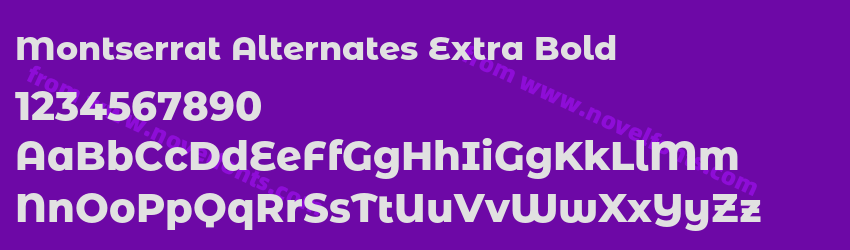 Montserrat Alternates Extra BoldPreview Montserrat Alternates Extra BoldPreview