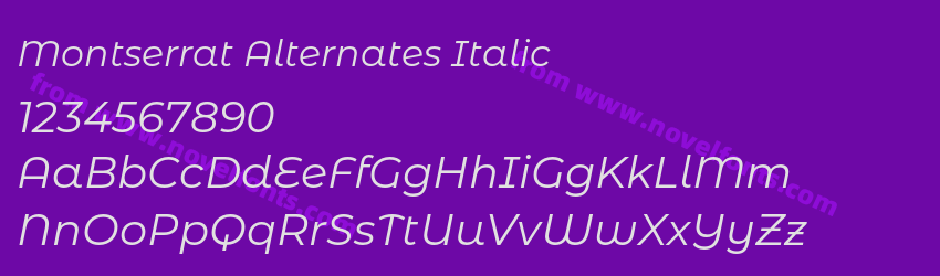 Montserrat Alternates ItalicPreview Montserrat Alternates ItalicPreview