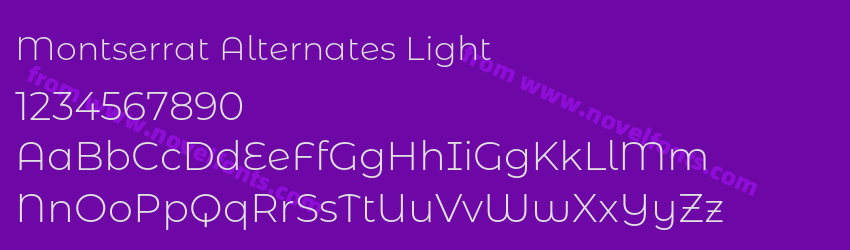 Montserrat Alternates LightPreview Montserrat Alternates LightPreview