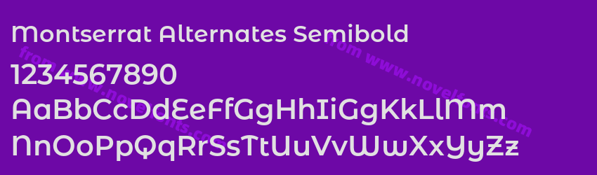 Montserrat Alternates SemiboldPreview Montserrat Alternates SemiboldPreview